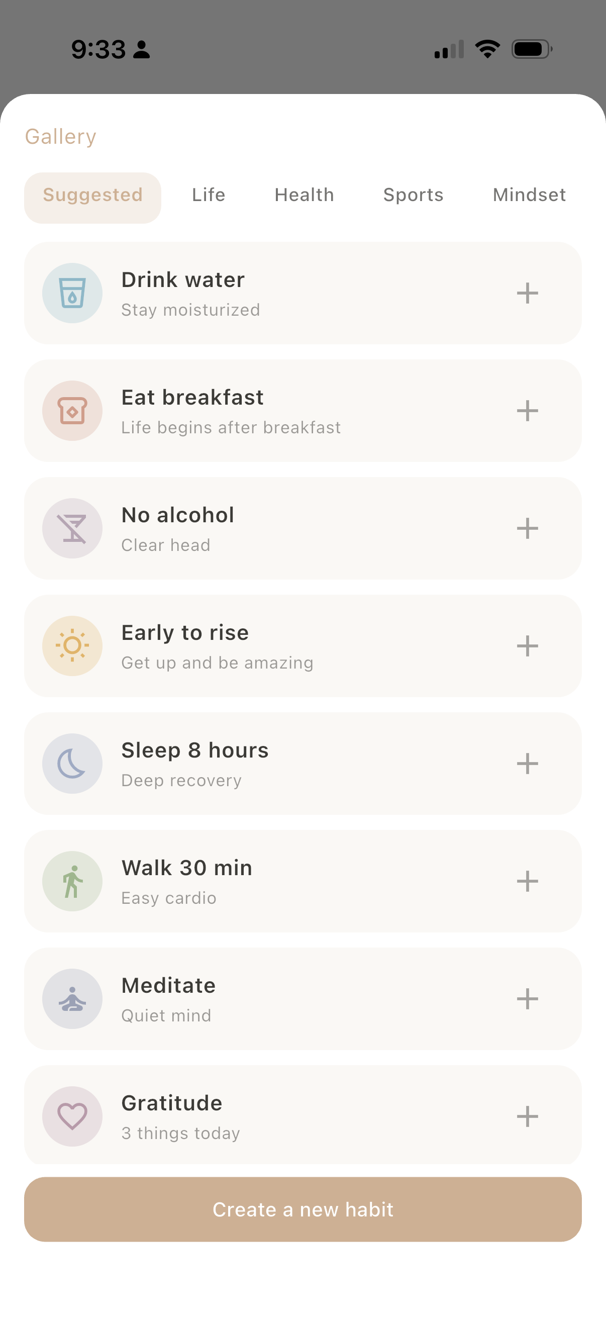 Dayfold Habits, suggested gallery